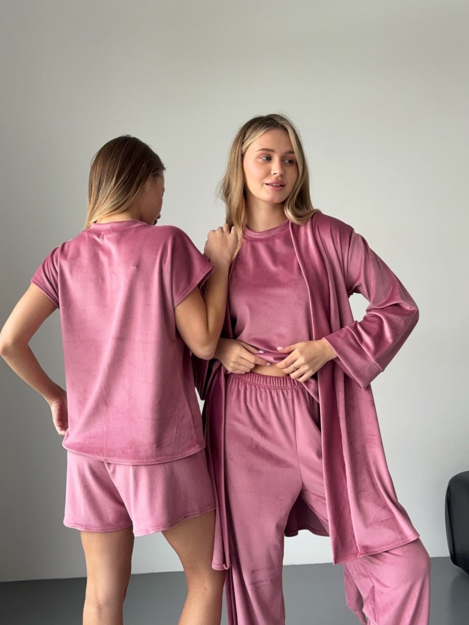 Плюшевий комплект 4-в-1 Velvet Home - Пильна троянда